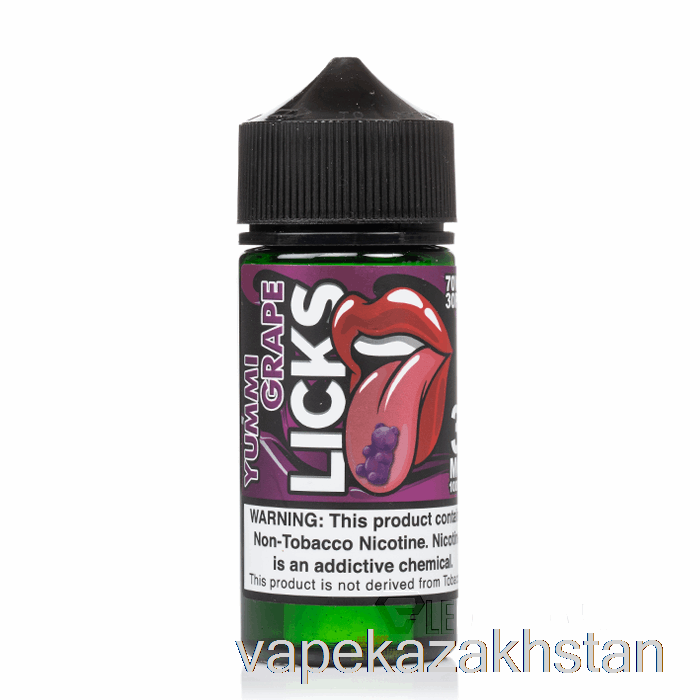 Vape Kazakhstan Yummi Grape - LICKS Roll Upz - 100mL 0mg